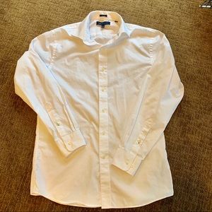Men's White Tommy Hilfiger Dress Shirt -Slim Fit